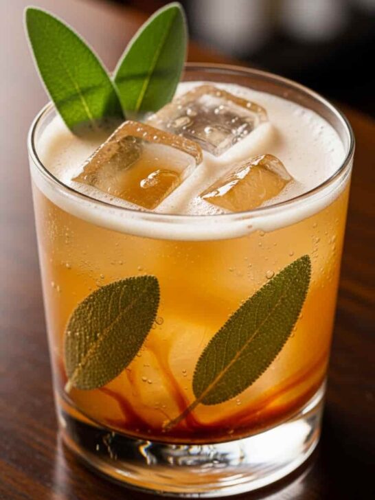 Brown Sugar Sage Bourbon Fizz