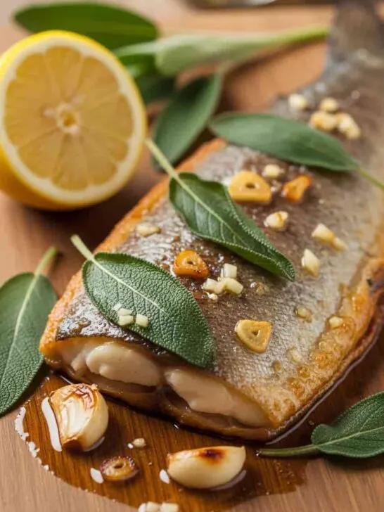Buttery Garlic Trout with Sage