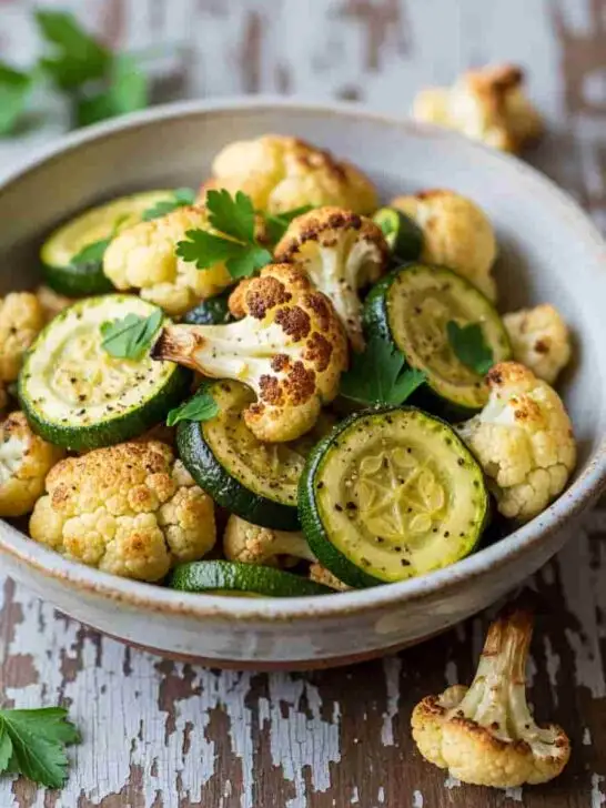 Keto Roasted Veggie Bowl