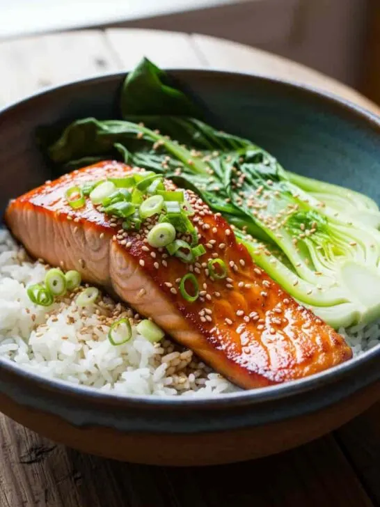Miso Glazed Salmon Bowl