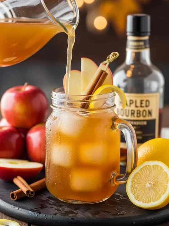 Spiced Apple Bourbon Smash