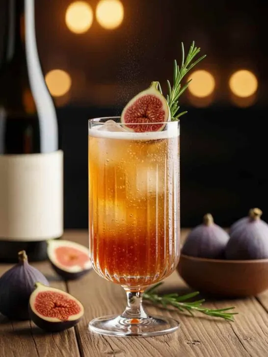 Spiced Fig Wine Spritz