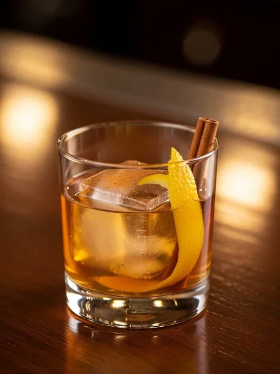 Spiced Honey Old Fashioned