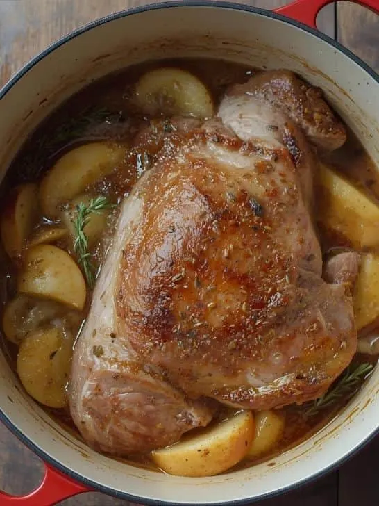 Spiced Pork Shoulder with Apples