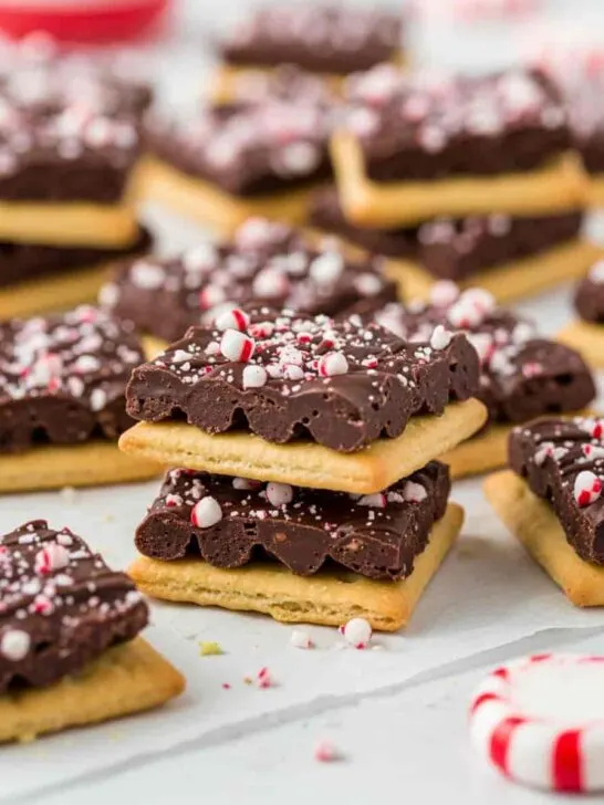 Chocolate Crack with Peppermint