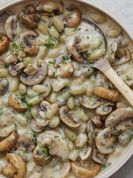 Christmas Lima Beans - Creamy Mushroom
