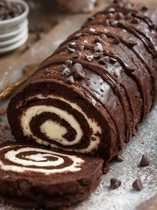 Classic Chocolate Yule Log