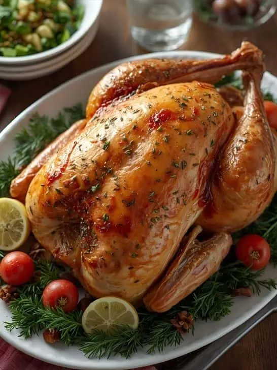 Classic Roasted Turkey with Herb Stuffing