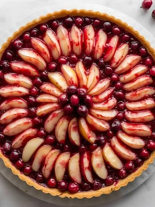Cranberry Pear Tart