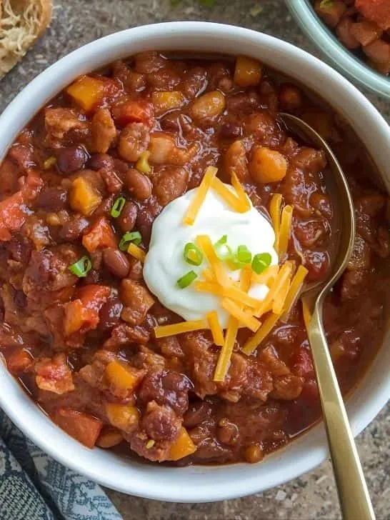 Spiced Turkey Chili with Beans