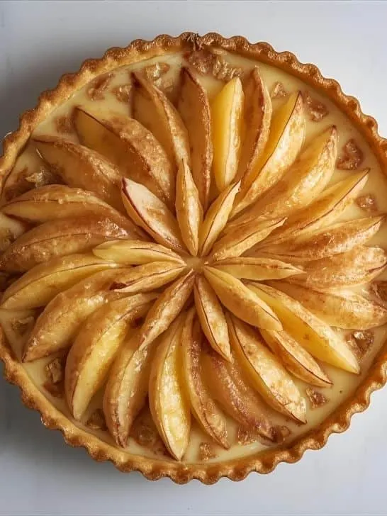 Tarte Aux Pommes with Vanilla Bean Cream