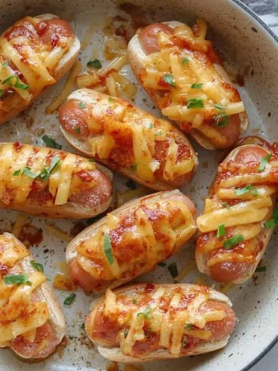 Cheesy Baked Mini Hot Dog Appetizers
