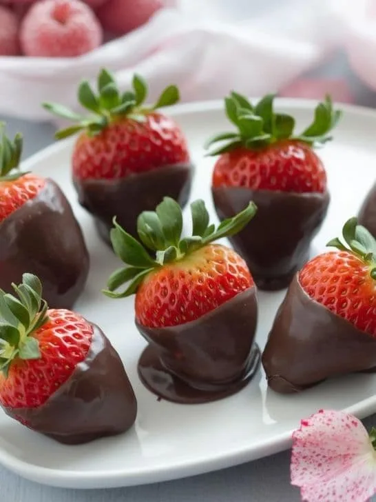 Chocolate-Dipped Strawberries (Light Version)