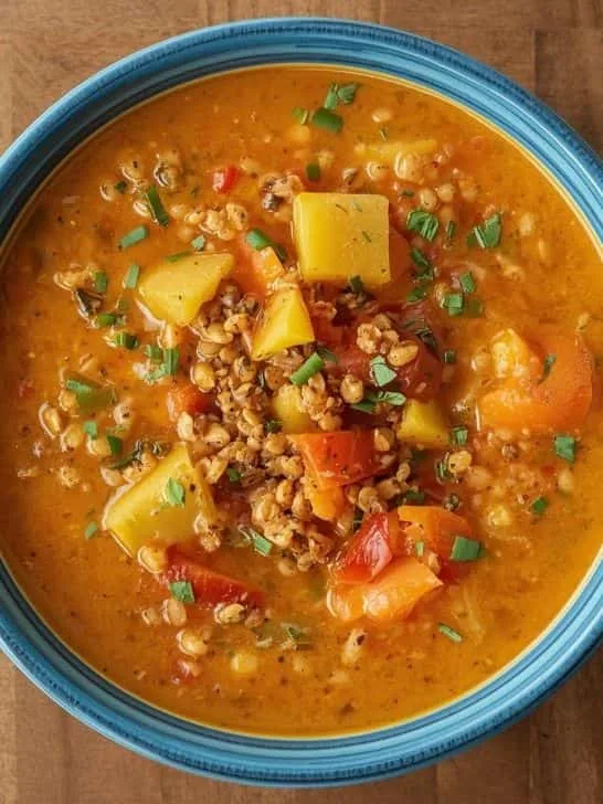 Cozy Winter Recipes - Lentil and Vegetable Soup