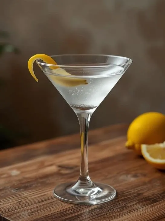 Dry Martini Cocktail Recipe with Vodka