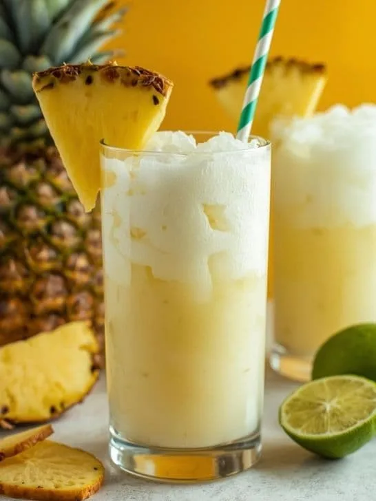 Pineapple Coconut Mocktail With Lime
