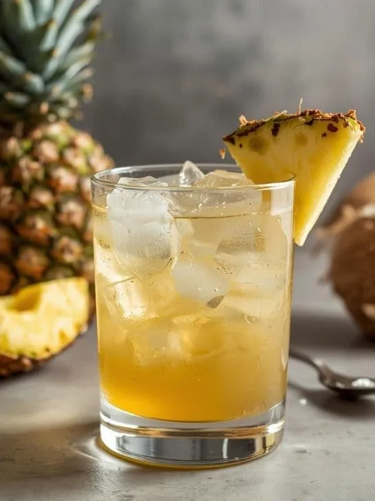 Pineapple Mocktail Recipe With Coconut Syrup