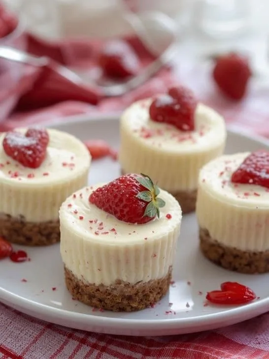Valentine&rsquo;s Day Sweet Treats: Mini Cheesecake Cups