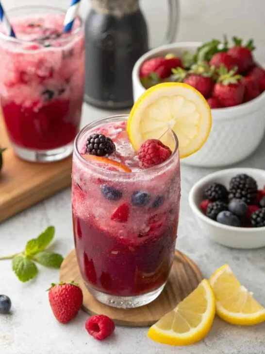 Fruity Mocktail Recipe with Mixed Berries