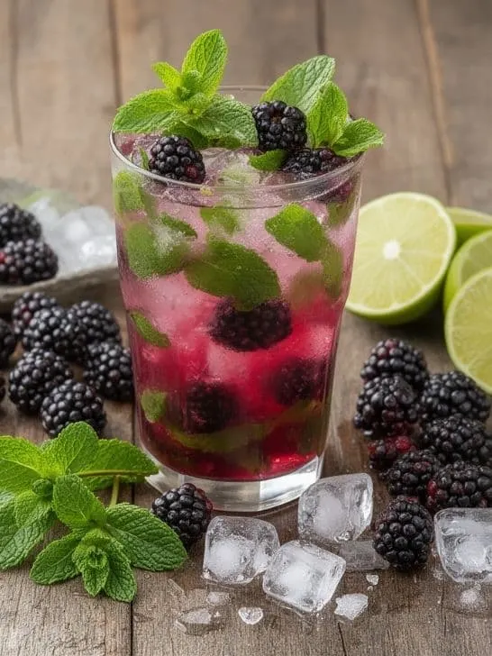 Blackberry Mojito Mocktail