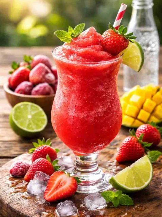 Frozen Strawberry Daiquiri Mocktail Recipe