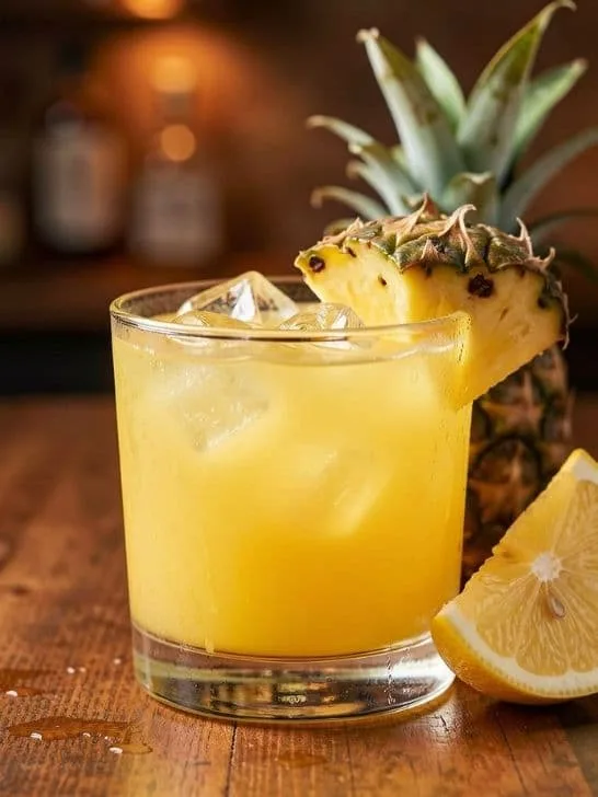 Pineapple Whiskey Smash