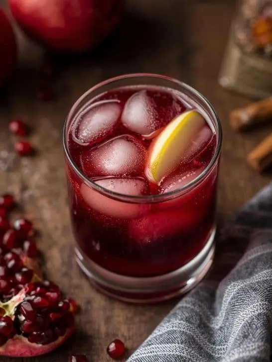 Pomegranate Apple Cider Mocktail
