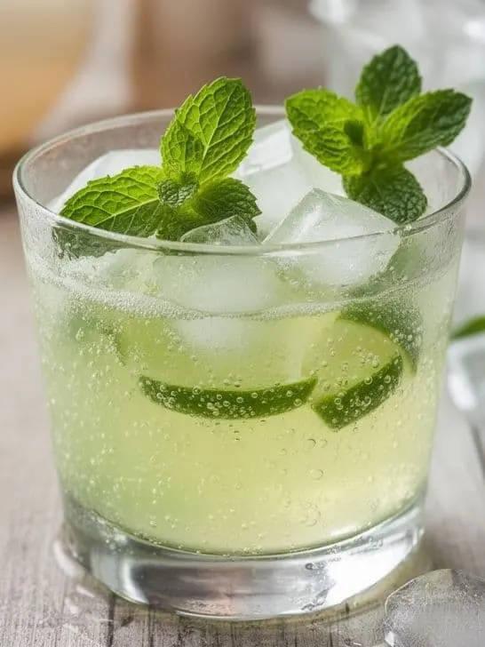 Sparkling Lime Mint Refresher