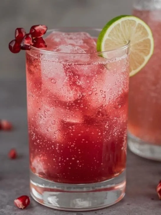 Sparkling Pomegranate Spritzer Mocktail