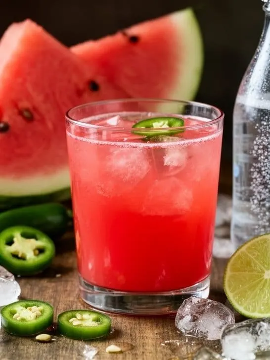 Spicy Watermelon Jalape&ntilde;o Mocktail