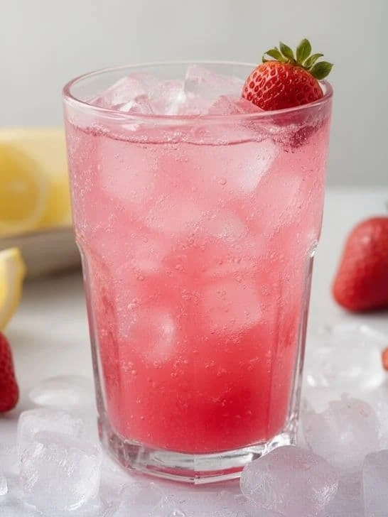 Strawberry Sprite Mocktail