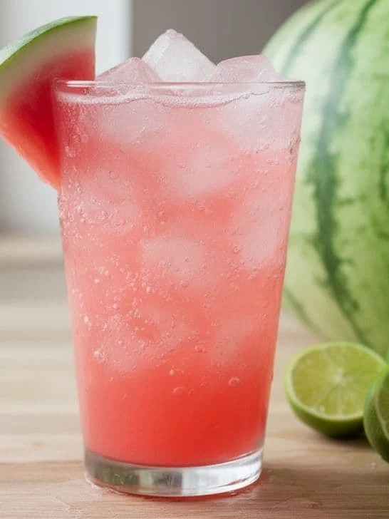Watermelon Mocktail With Sprite