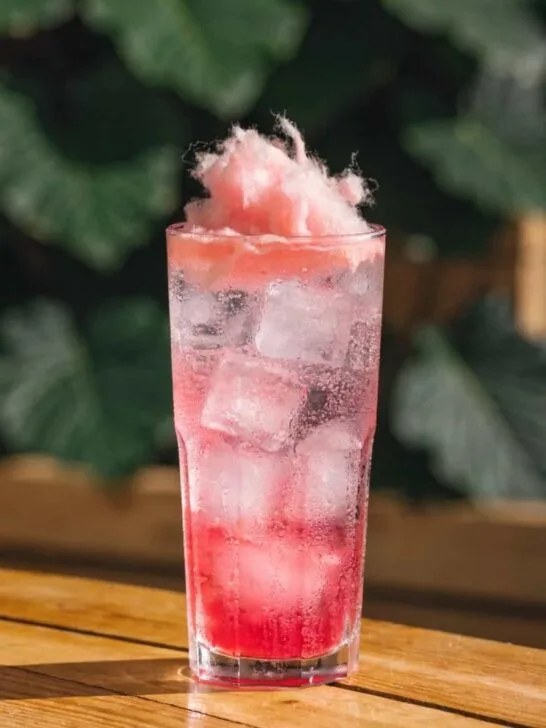 Cotton Candy Mocktail With Sprite