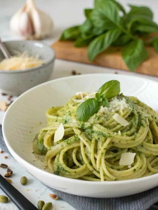 Valentine&rsquo;s Day Pasta Recipes Easy: Creamy Pesto Pasta