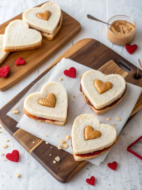 Valentine Treats for School: Heart-Shaped Sandwiches