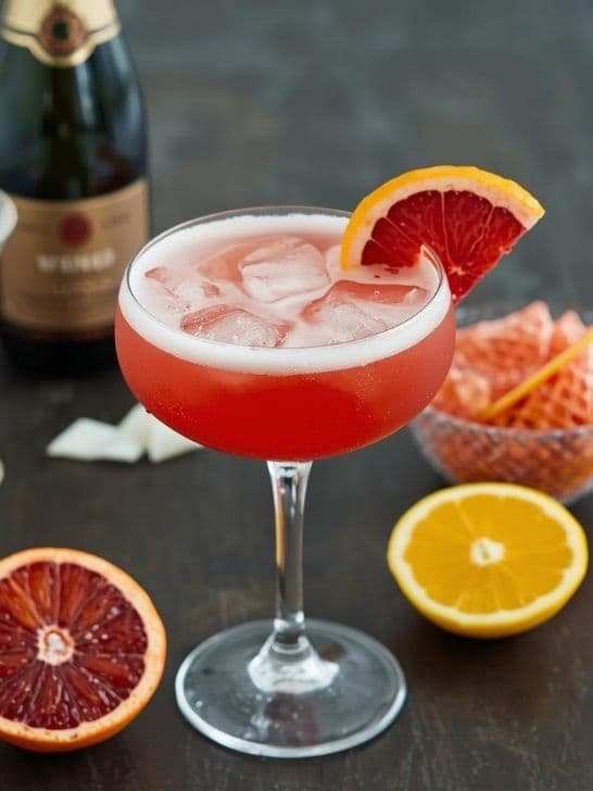 Blood Orange French 75 Mocktail