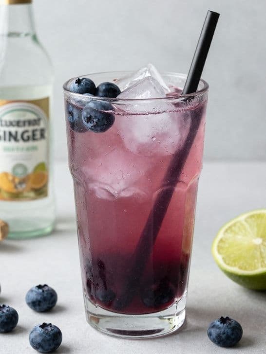 Blueberry Ginger Mocktail