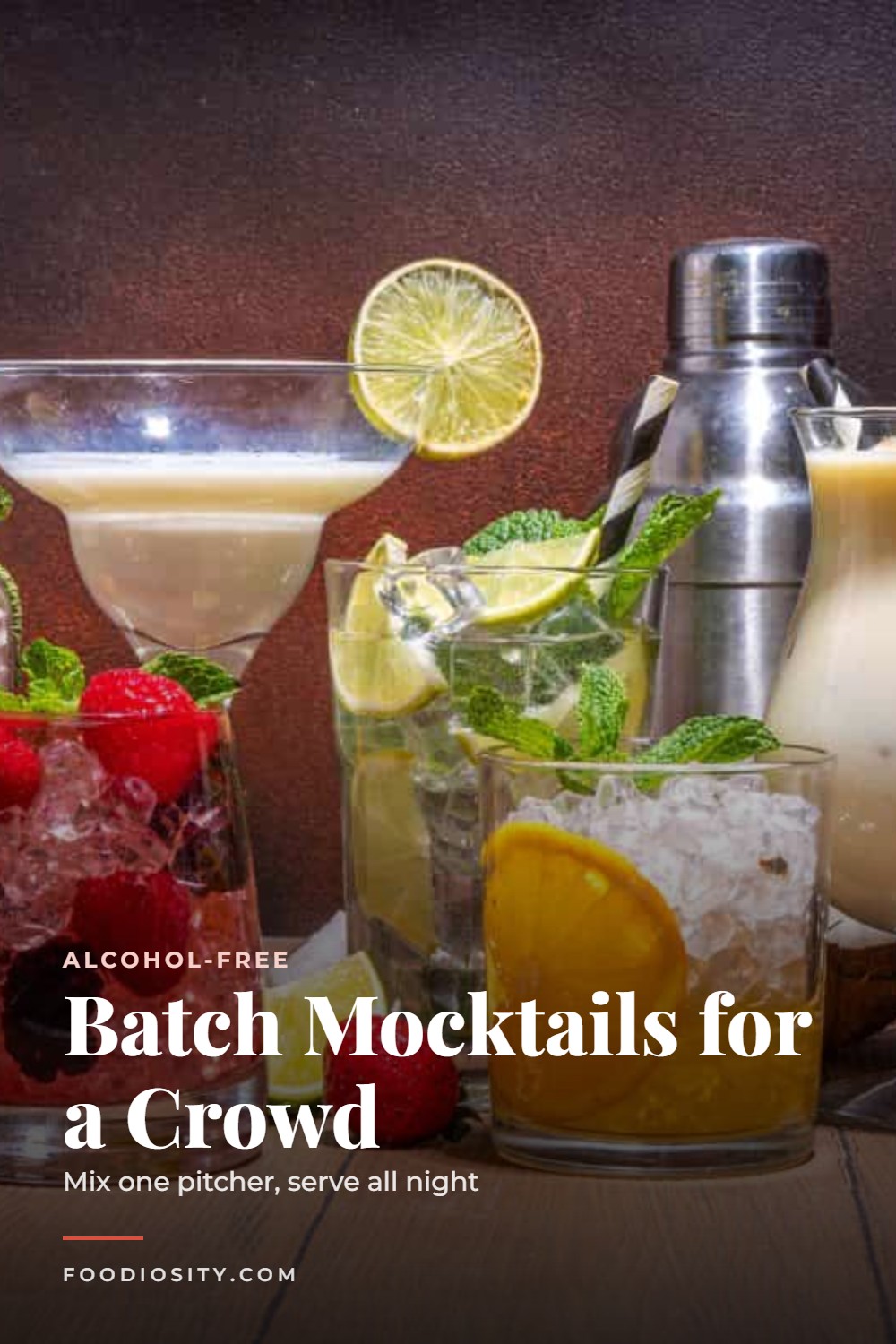 Easy Batch Mocktails for Parties — Citrus Punch, Berry Lemonade, Tropical Pineapple