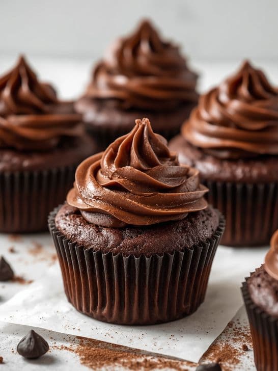 Quick One-Bowl Chocolate Cupcakes